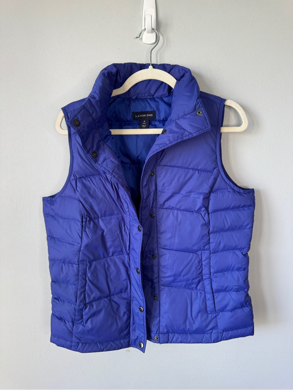Lands' End Women's Cobalt Quilted Puffer Vest